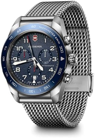 Amazon.com: Victorinox Swiss Army Quartz Black Dial Mesh Stainless